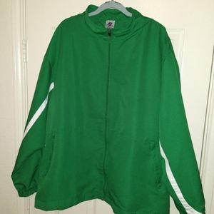 Russell Athletic Green Full Zip Jacket Men's sz XXL.
